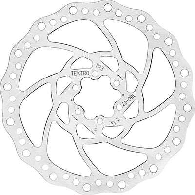 TEKTRO TR180-17 Rotor de disque de frein Ø180 mm 2,3 mm 6 points argent