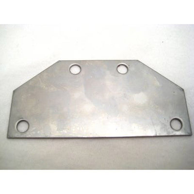 Plaque d'adaptation Gazelle pour support (feu arrière 80mm) inox