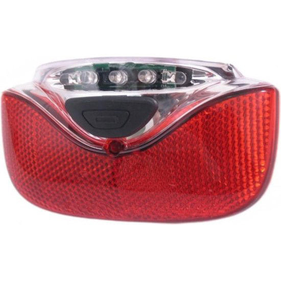 Feu arrière Gazelle Innergy - rouge, transparent, LED, 115x65mm, batterie de vélo, convient aux vélos électriques Gazelle Innergy