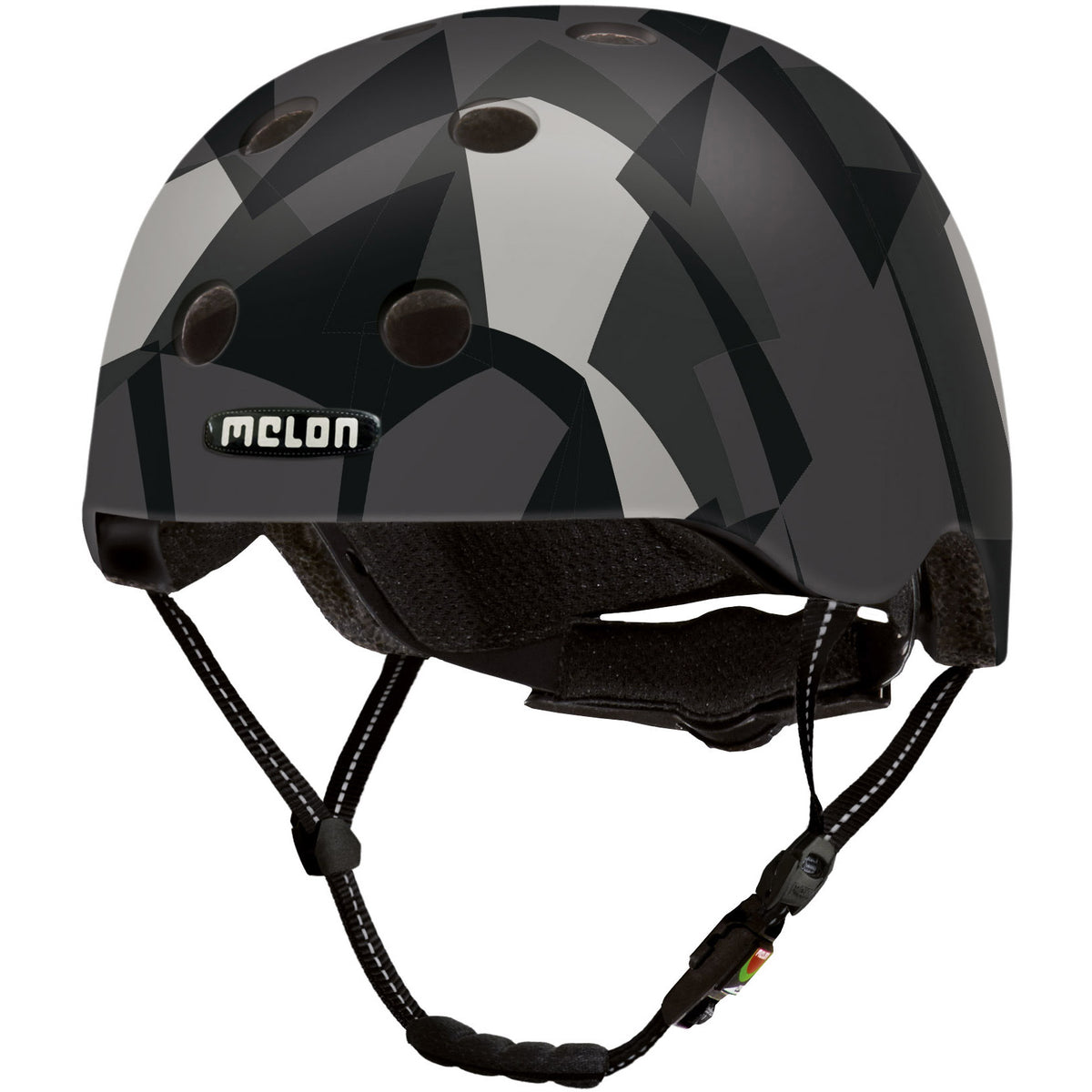 Casque de vélo urbain actif noir gris taille 46 - 52 cm
