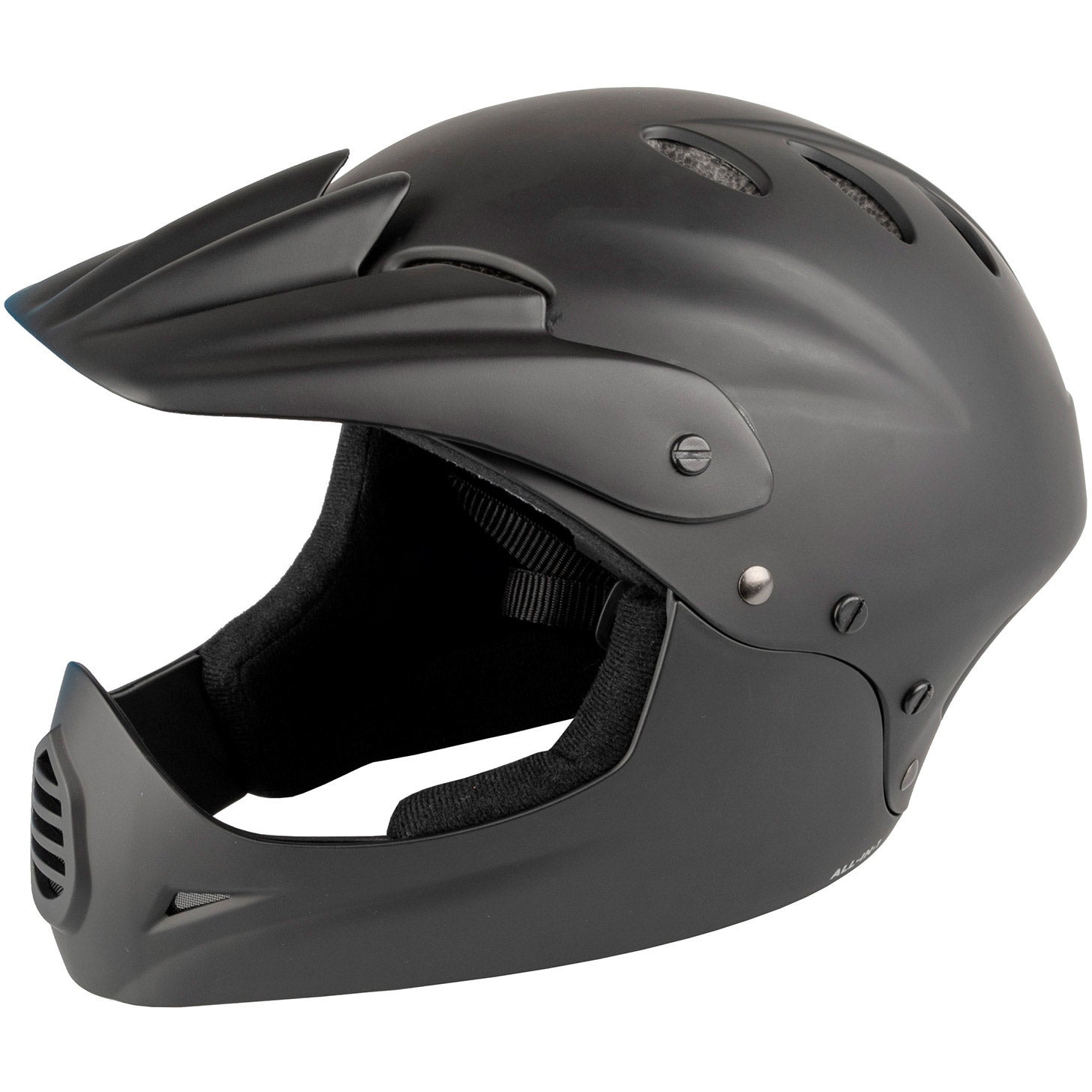 M-wave Downhill Bicycle Casque Unisexe Matte noir taille 54-58 cm