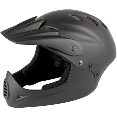 M-wave Downhill Bicycle Casque Unisexe Matte noir taille 58-61 cm