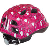 Polisport Junigoud Bicycle Casque S 52-56cm Love avec lumière LED