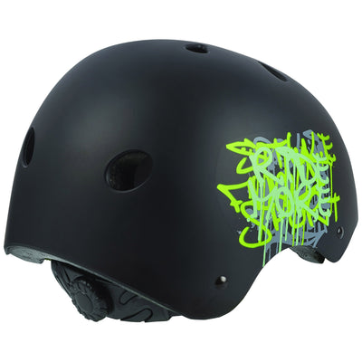 Polisport Urban Radical Bicycle Casque S 53-55cm Graffiti Black Green