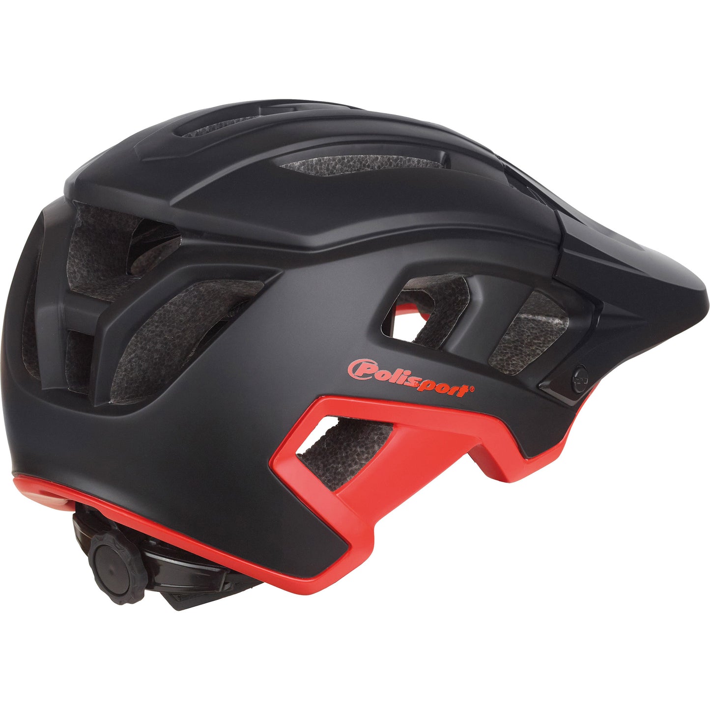 Polisport Mountain Pro Bicycle Casque M 55-58 cm Black Red