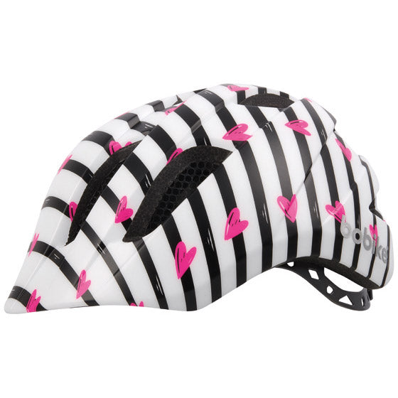 Kinderhelm Bobike plus Pinky Zebra S (52-56 cm) blanc