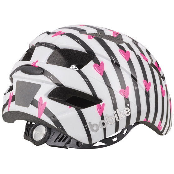Kinderhelm Bobike plus Pinky Zebra S (52-56 cm) blanc