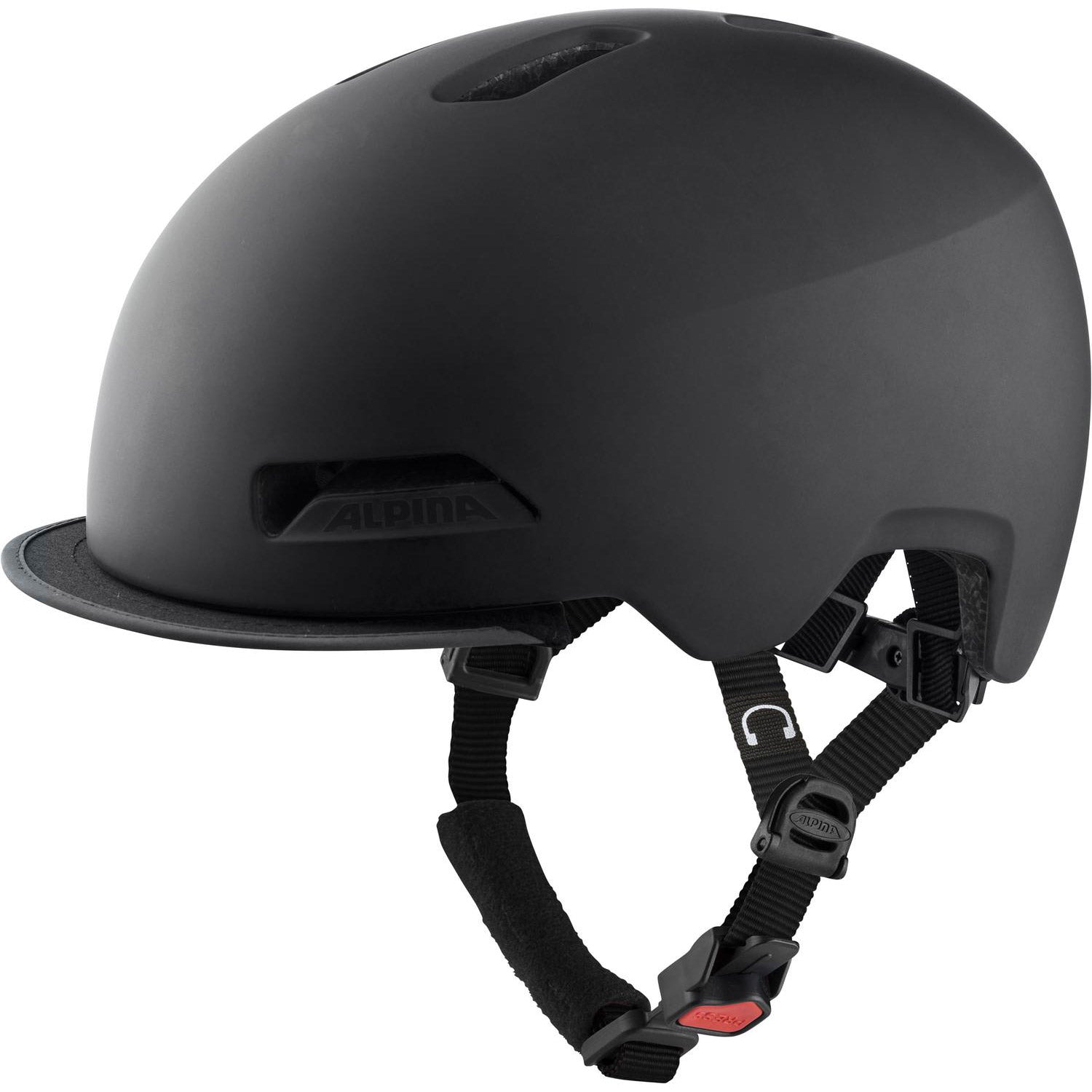 Olympic Sportswear Alpina Sports Urban Helm Brooklyn 52-57 Matt Black