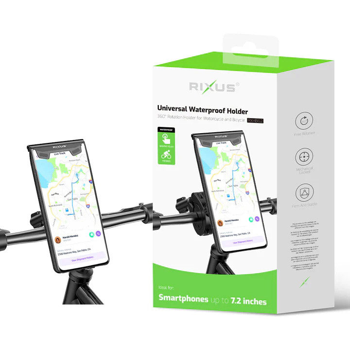 Support de téléphone Rixus pour vêtements de sport olympiques rxhb62 <7,2 rés. inclinable noir
