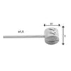Elvedes Rem Binnenkabel 2 000 mm 1 × 19 fil inoxydable en acier Ø1,5 mm avec un diable T Ø7 × 6 mm
