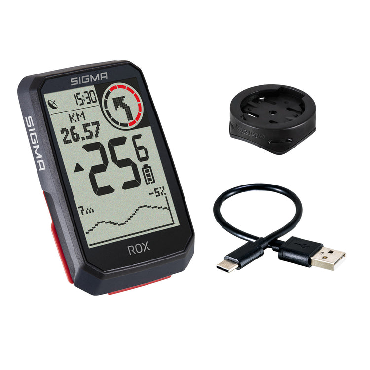 Sigma Rox 4.0 GPS SW SWO Stand Simple Holder + USB-C Câble de chargement USB-C