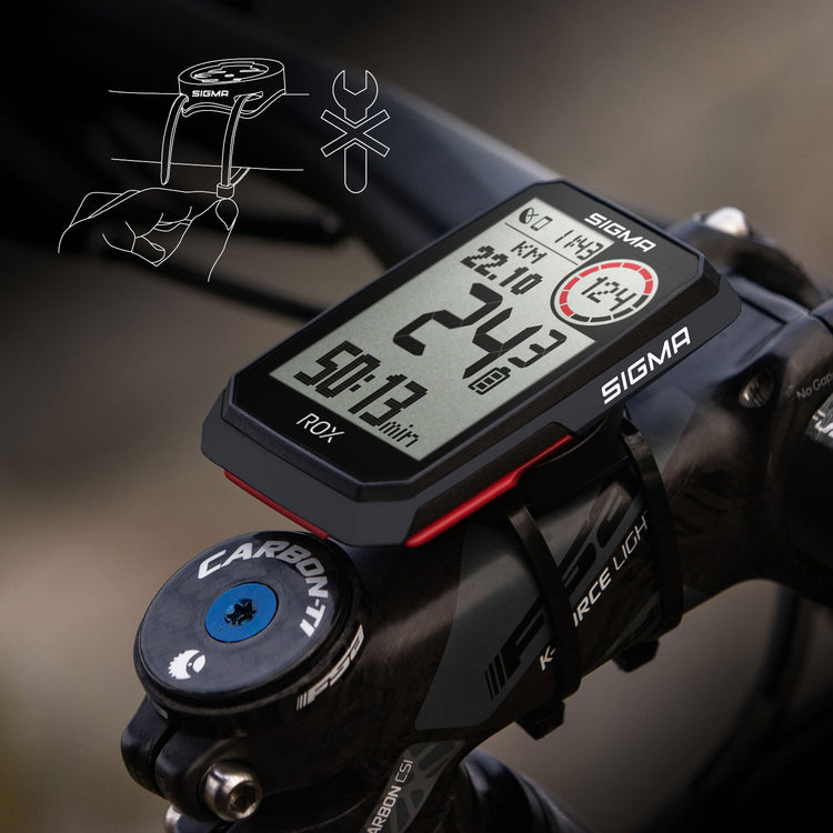 Sigma Rox 4.0 GPS SW SWO Stand Simple Holder + USB-C Câble de chargement USB-C