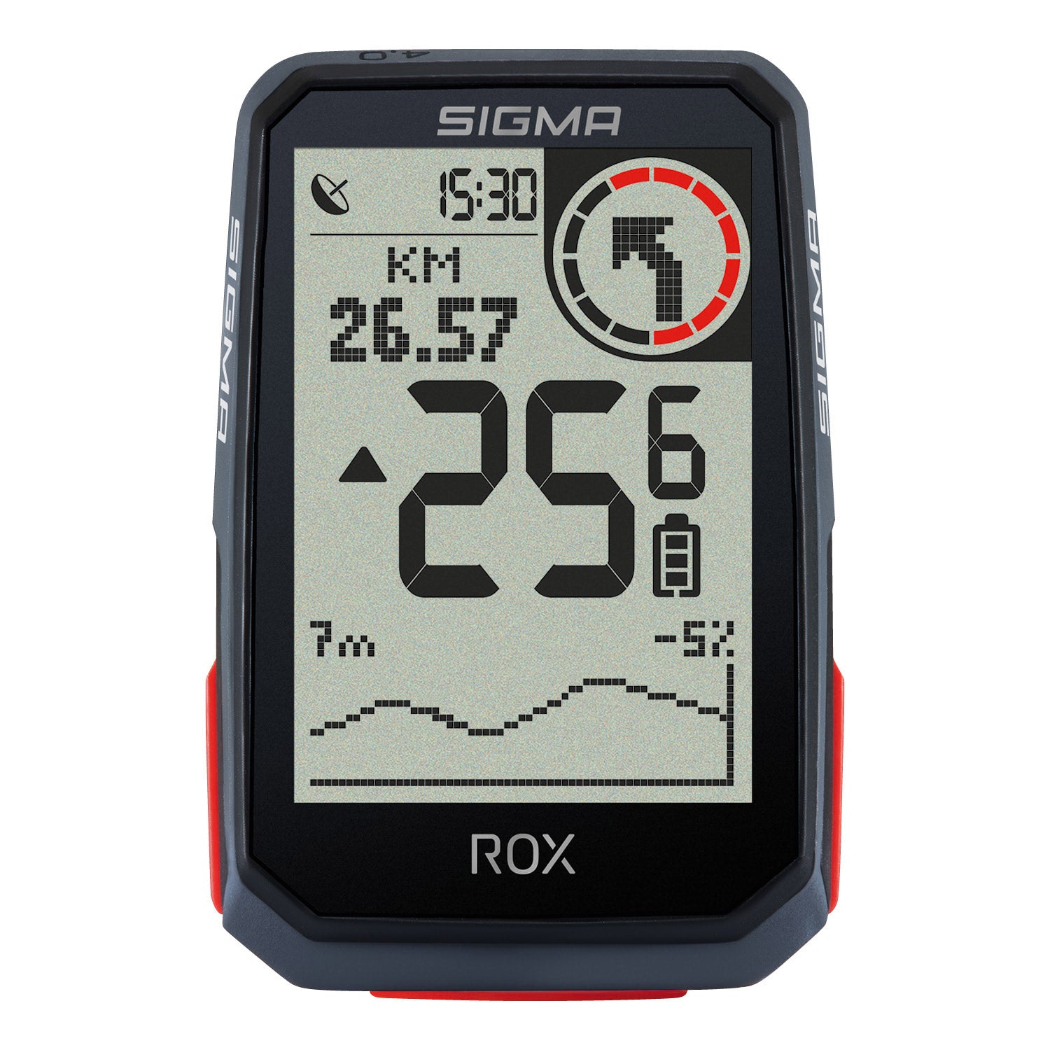 Sigma Rox 4.0 GPS SW HR Starther Hod Cad Snelh Capteur Top Mount