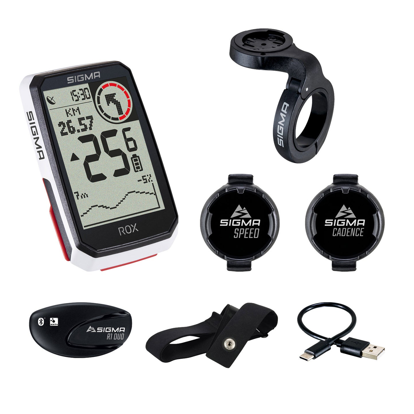 Sigma Rox 4.0 GPS SW Wi HR Starther Hod Cad Snelh Sente