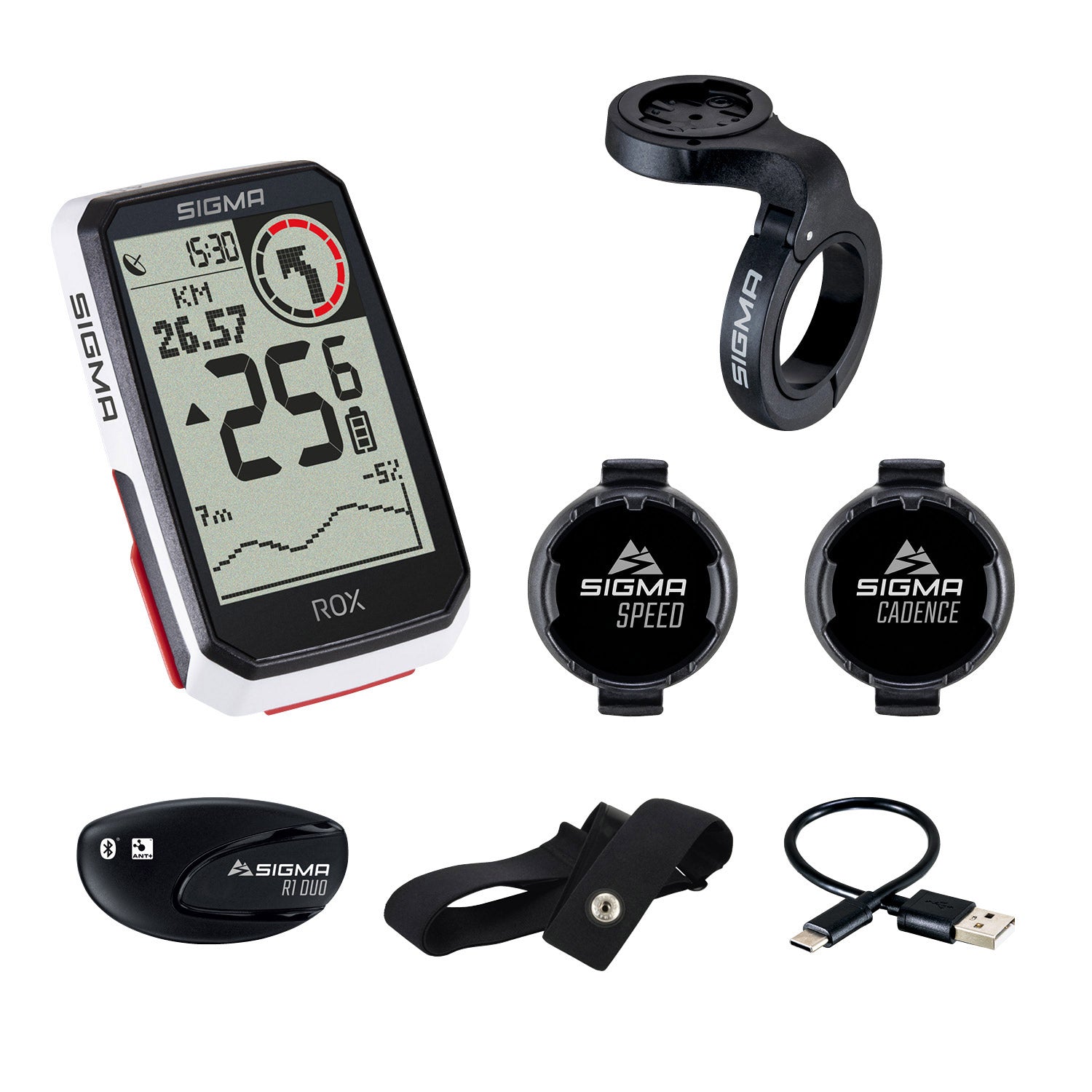 Sigma Rox 4.0 GPS SW Wi HR Starther Hod Cad Snelh Sente