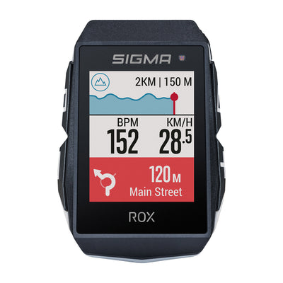 Support de guidon standard Sigma Rox 11.1 EVO GPS Noir Blanc + câble de chargement USB-C