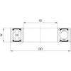 Marwi Kogellager CB-071 6801 2RS 12X21X5