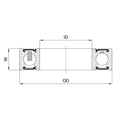 Union Kogellager CB-305 686 LLB 6X13X5 Céramique