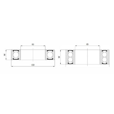 Union Kogellager Max CB-435 6900V LLU 10X22X6