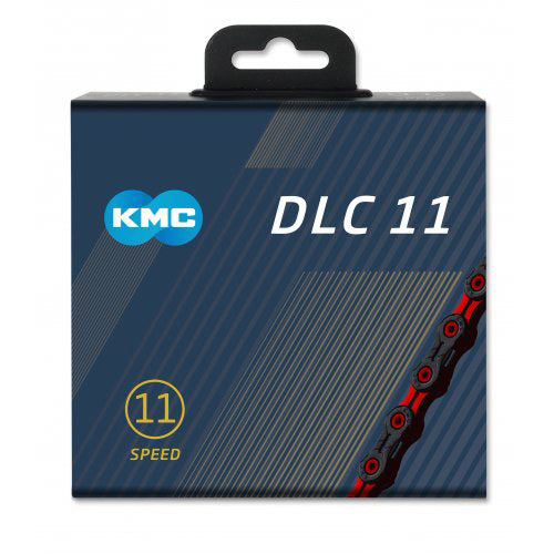 KMC Bicycle Chain DLC 11 118 Schakels - Black rouge