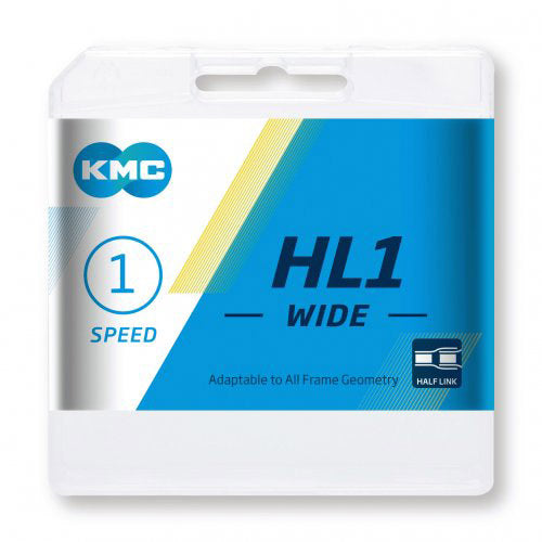 KMC Ketting 1 2x1 8 100 HL1 de large argent