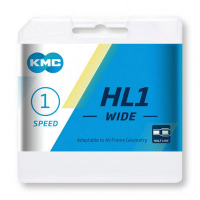 KMC Ketting 1 2x1 8 100 HL1 de large argent