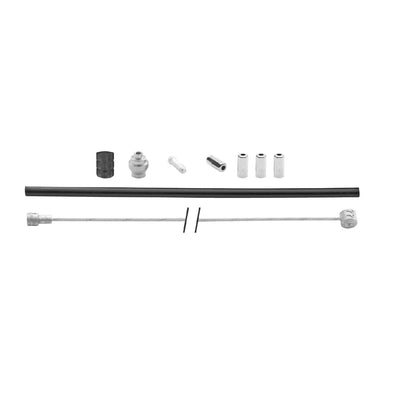 jeu de câbles de frein universel 1800 2350 mm noir argent