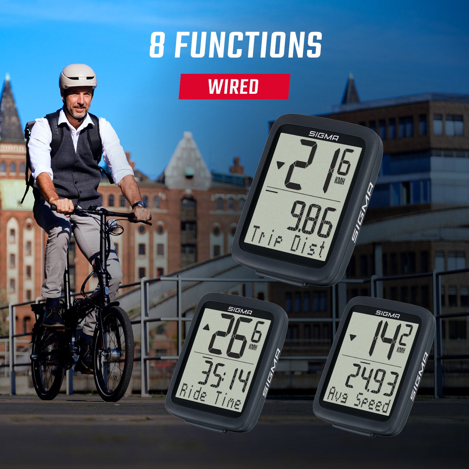 Sigma BC 8.0 WR Routes informatiques 8 Funnies 08210