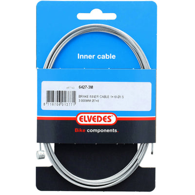 Câble intérieur de frein Elvedes 3000 mm galvanisé Ø1,5 mm T-Nipple