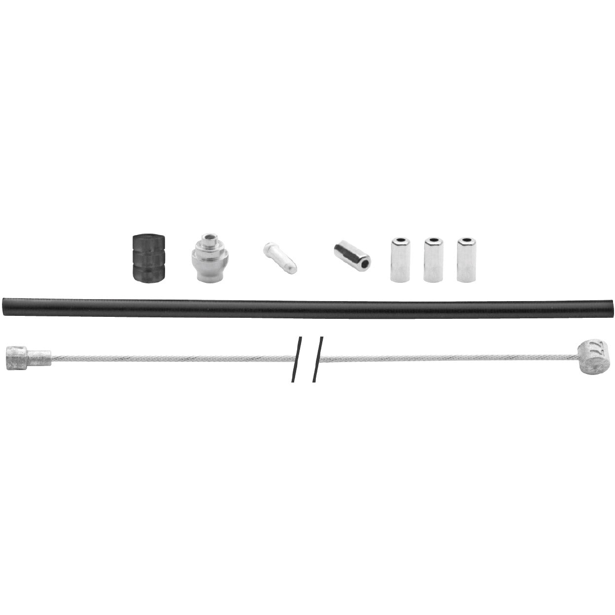 Kit câble de frein universel Elvedes 1700mm 2250mm galvanisé - noir (sur carte)