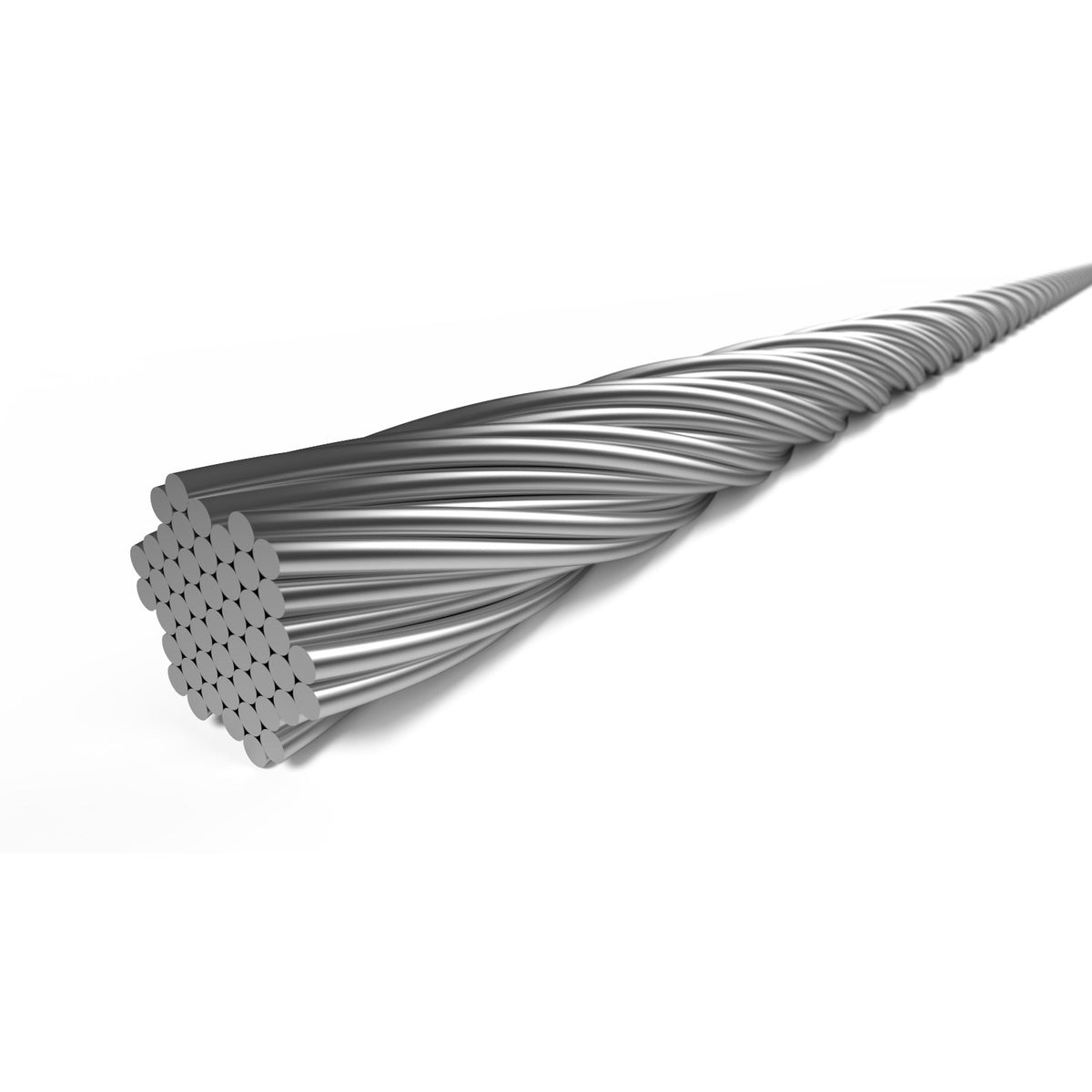 Rem Binnenkabel 2250 mm V-Nipple 6412RVS-49