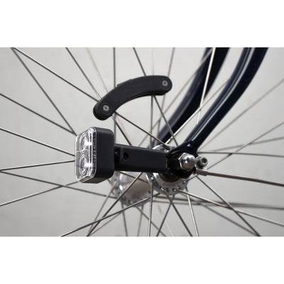 éclairage vélo AMS Constant acier rouge blanc 4 pièces