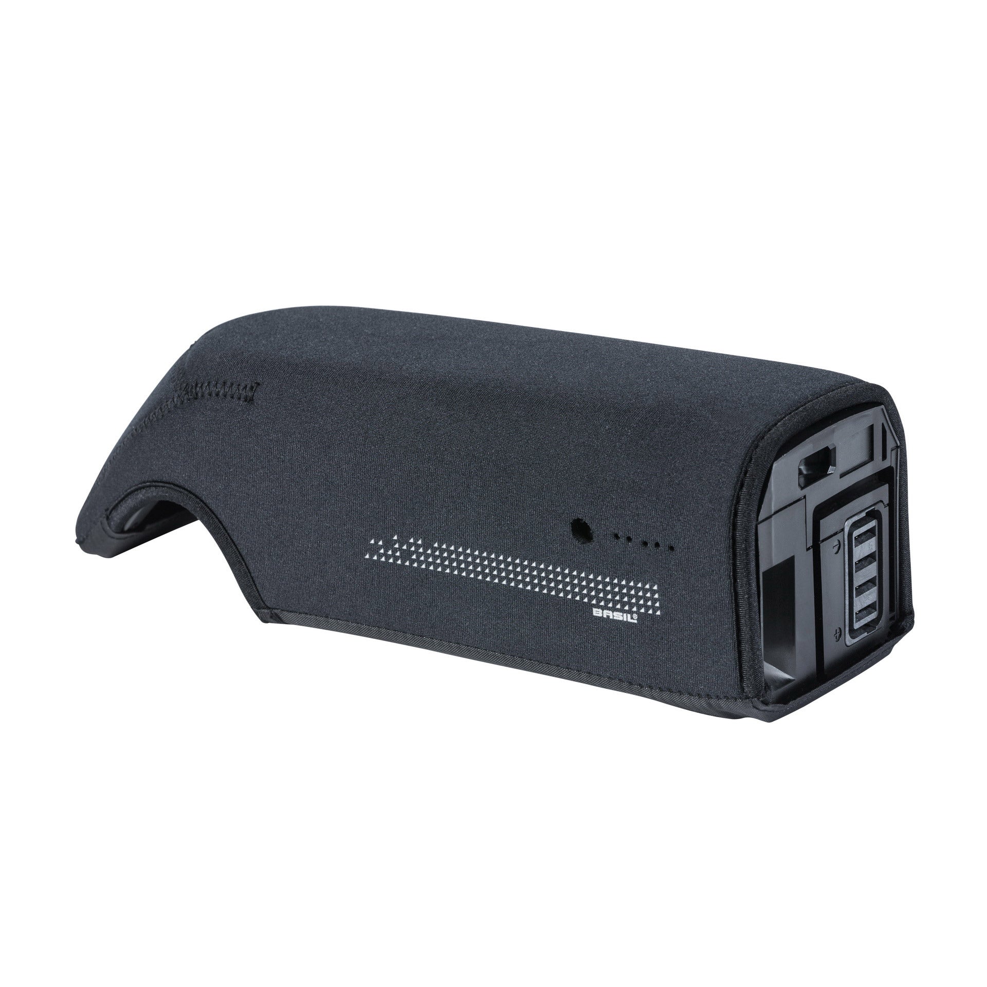 Couvercle en néoprène Batterie Basil frame pour Shimano Steps - noir