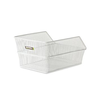 Basil Cento S - Panier à vélo - à l'arrière - blanc
