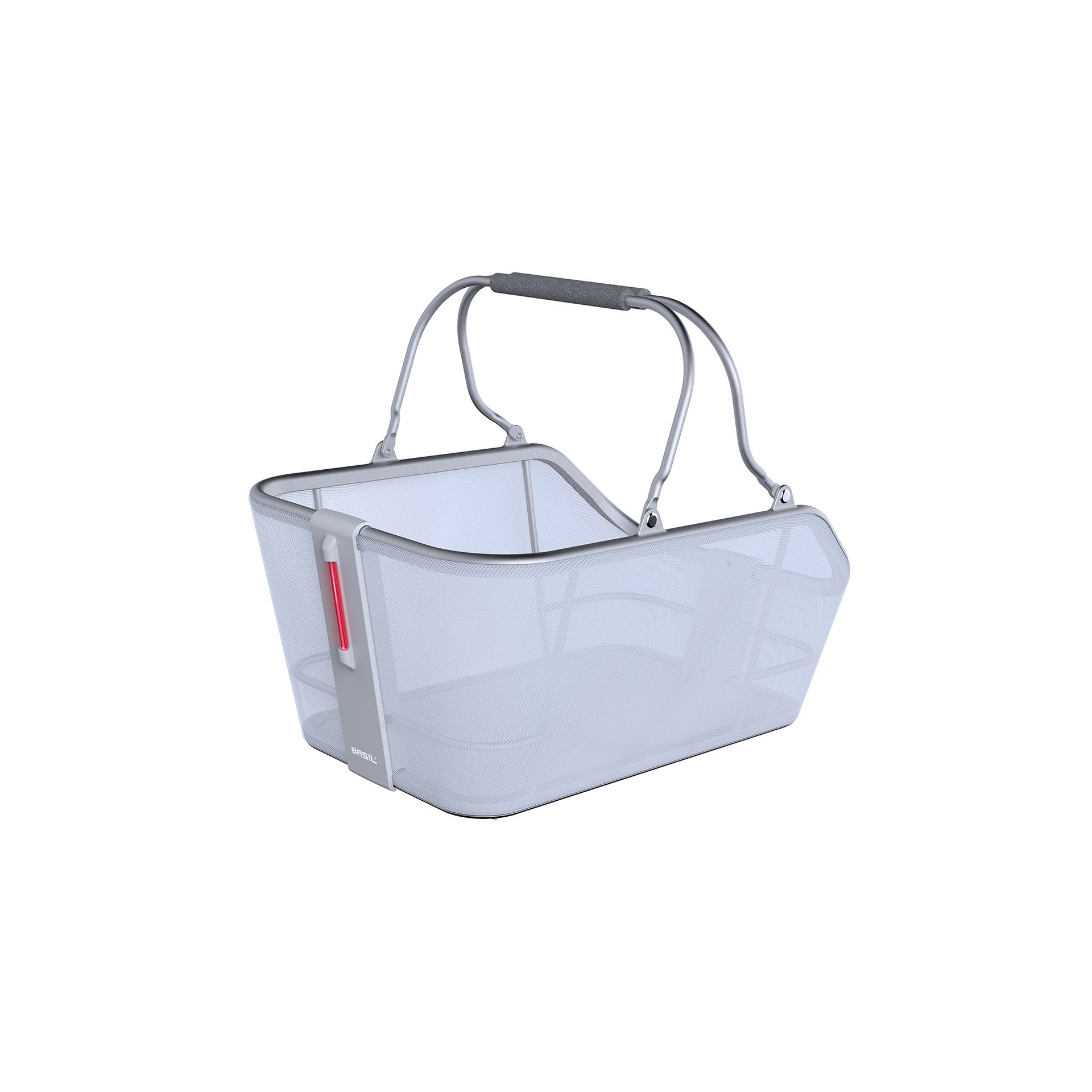 Basil Cento Tech Fiber Nordlicht MIK - panier à vélo - arrière - bleu-argenté