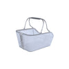 Basil Cento Tech Fiber Nordlicht MIK - panier à vélo - arrière - bleu-argenté