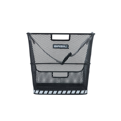 Basil Class - sac d'école panier à vélo - arrière - noir