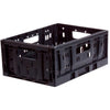 caisse de pliage en plastique petit 20 litres pliant noir