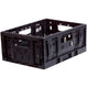 caisse de pliage en plastique petit 20 litres pliant noir