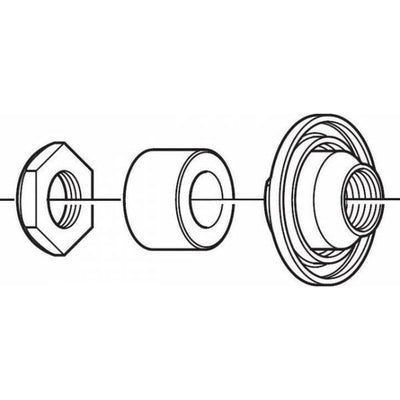 Cône d'axe arrière Shimano Deore gauche Y3SV98020