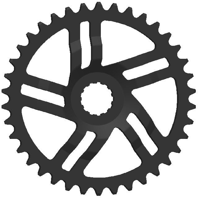 engrenage. 3 NW 38T CL47.5 50,5 DM 3 mm noir