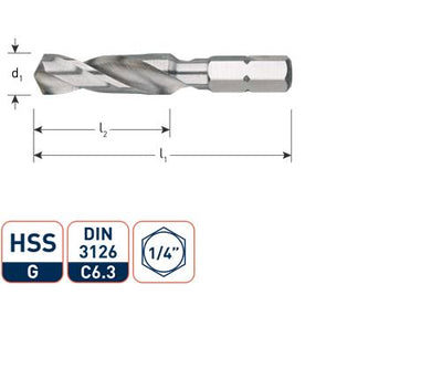 Rotec foret hélicoïdal hss 2,0 mm 1 enregistrement 4 bits