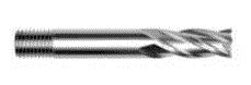 Rotec fraise en bout courte din844 18,0 mm filetage de tension