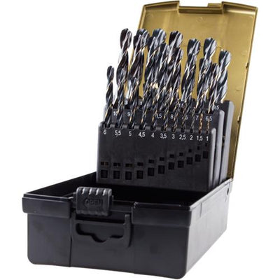Jeu de forets hélicoïdaux Rotec 1-13x0,5 mm hss-r 25 pièces
