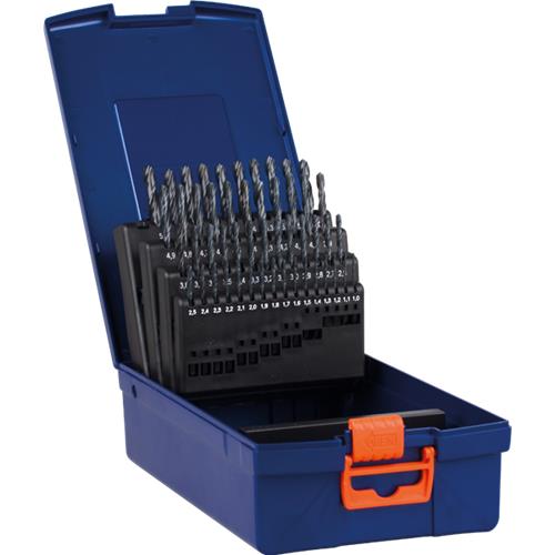 Jeu de forets hélicoïdaux Rotec 1-6x0,1mm hss 50 pièces