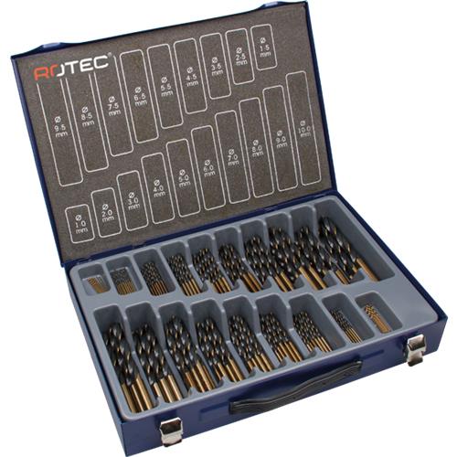 Jeu de forets hélicoïdaux Rotec 1-10x0,5 mm hss-r 170 pièces