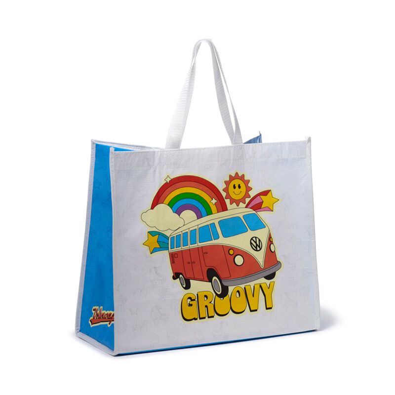 Les vagues de Volkswagen Van VW T1 appellent RPET Shopper Bag