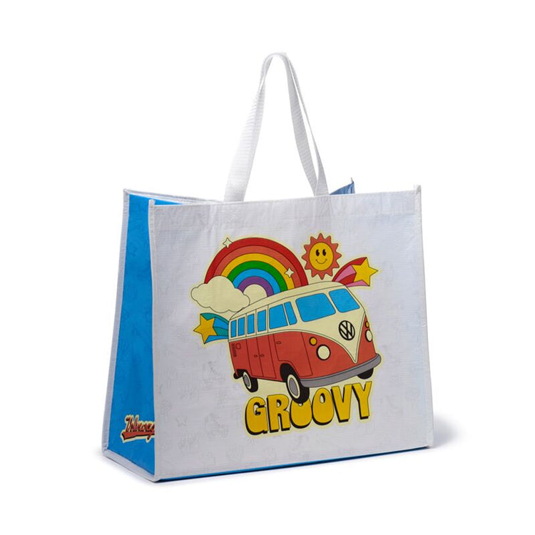 Les vagues de Volkswagen Van VW T1 appellent RPET Shopper Bag