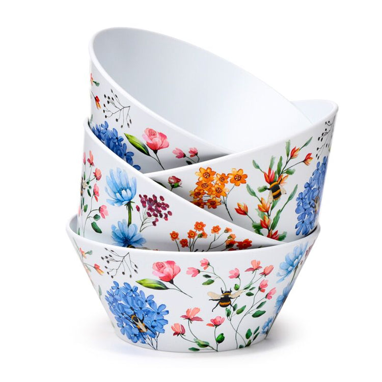 Nectar meadows ensemble de 4 bols de pique-nique RPET durables