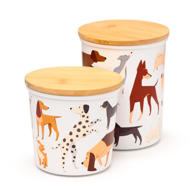 Barks Dog Set de 2 RPET et BAMBOO Stock Pots S M